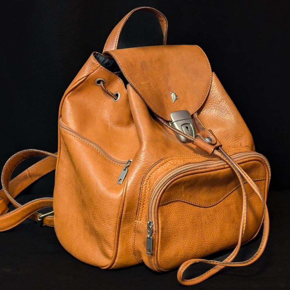 SCHEDONI Ferrari Lamborghini Leather Backpack - ULTRA RARE